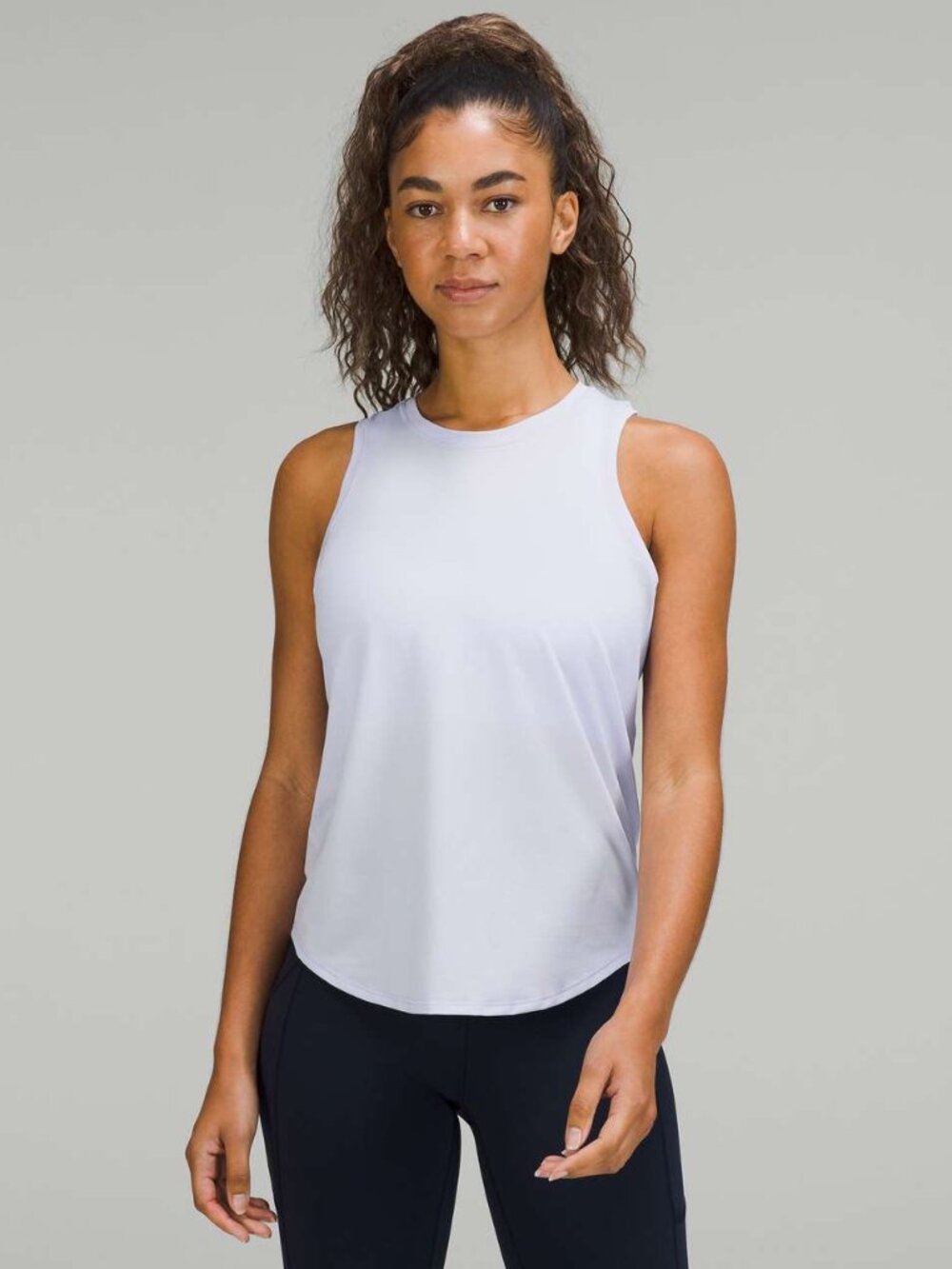 Lululemon Women's High-Neck Running and Training Tank Top - Light Blue